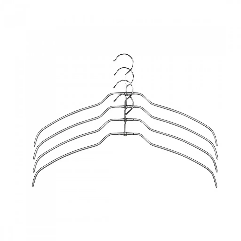 Schlanke Kleiderbügel mit rutschhemmender Beschichtung – Set mit 4 Stück Schlanke Kleiderbügel mit rutschhemmender Beschichtung – Set mit 4 Stück