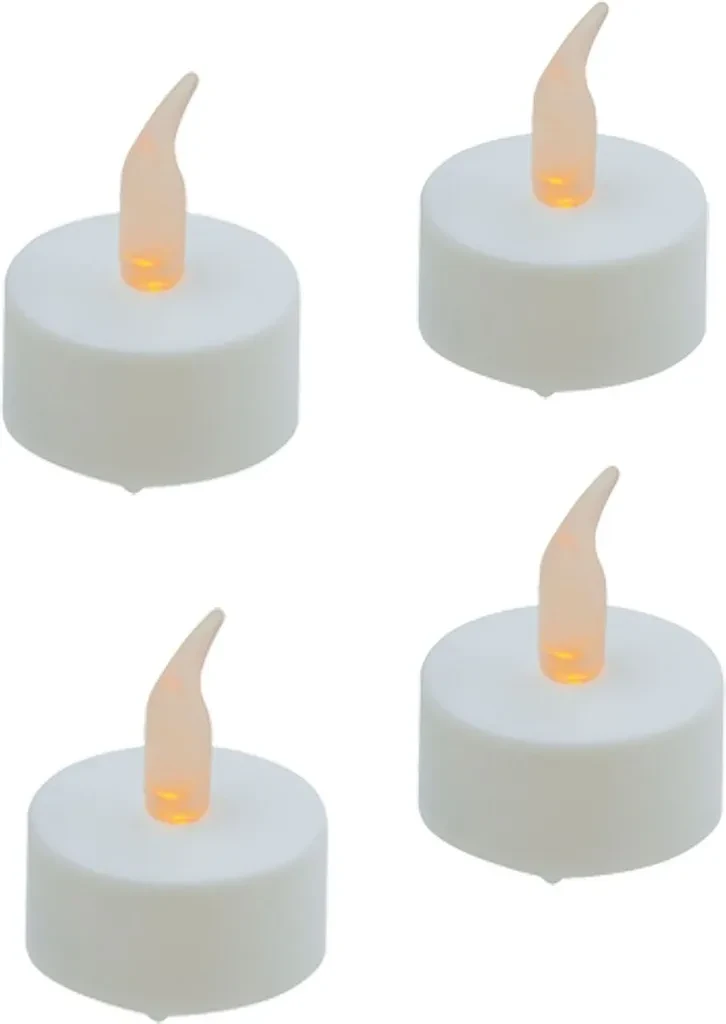 LED-Teelichter 4er-Set – sicherer Flackereffekt für stimmungsvolles Ambiente LED-Teelichter 4er-Set – sicherer Flackereffekt für stimmungsvolles Ambiente